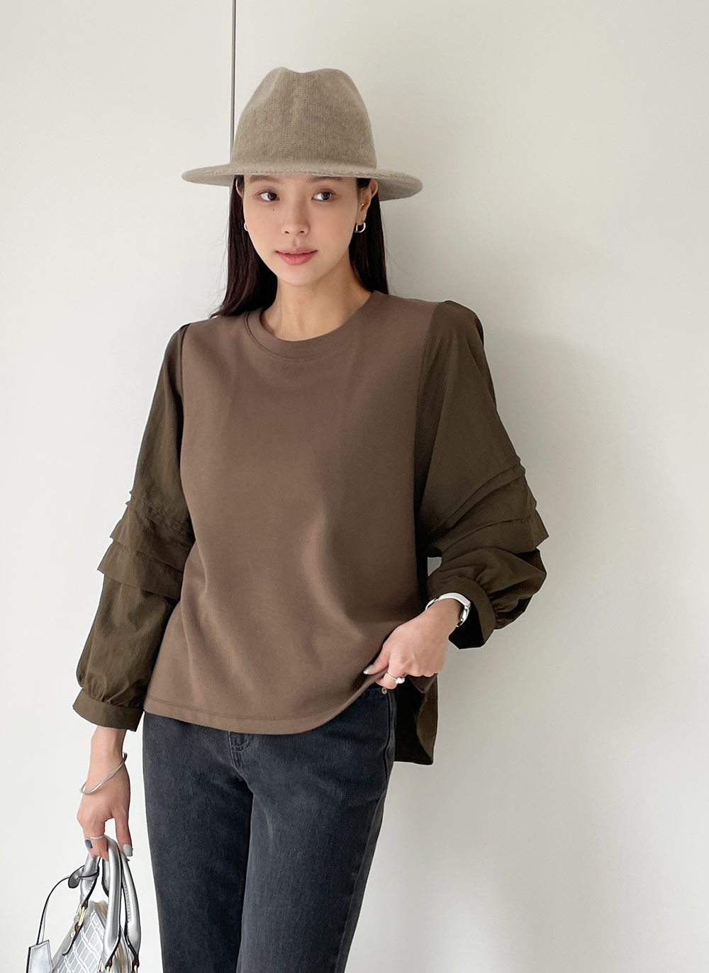 コントラストタックスリーブTシャツ | DHOLIC | 詳細画像15