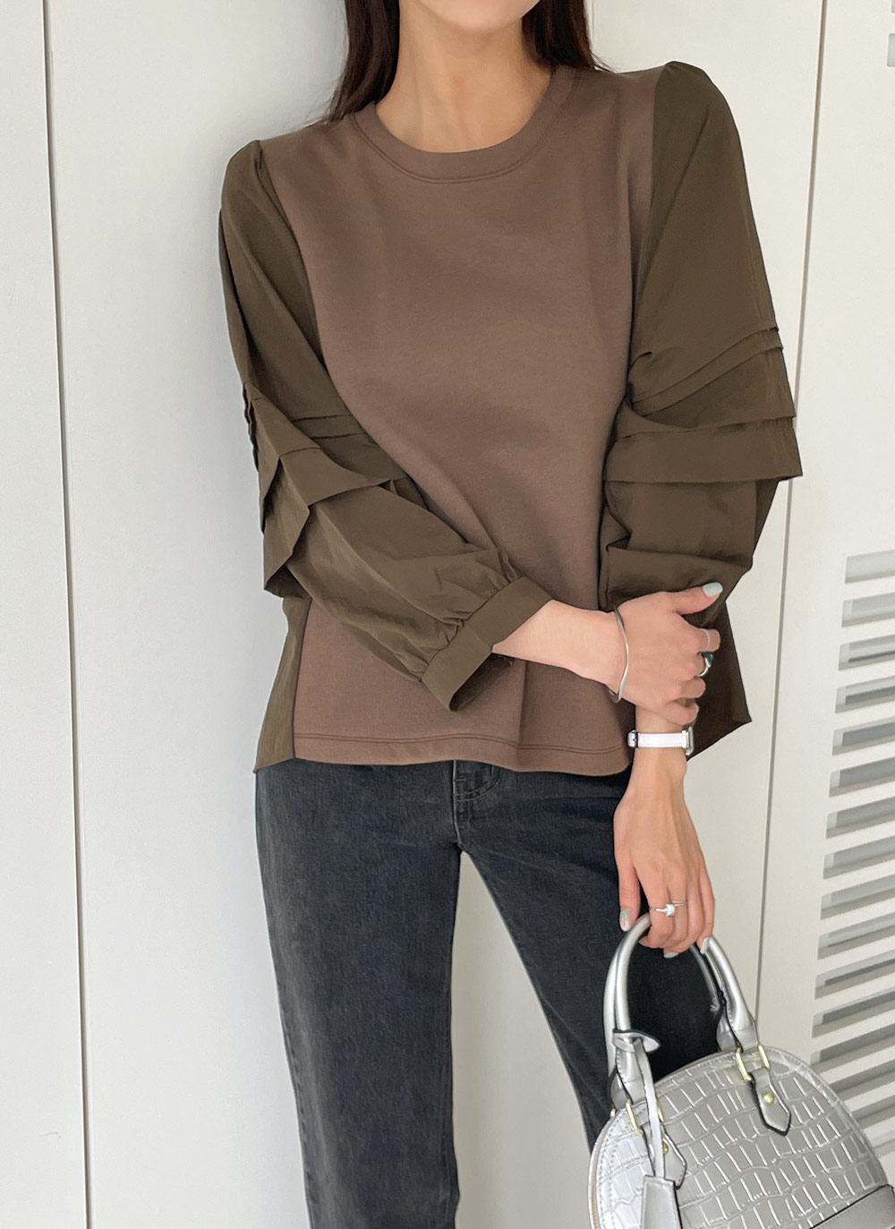 コントラストタックスリーブTシャツ | DHOLIC | 詳細画像16