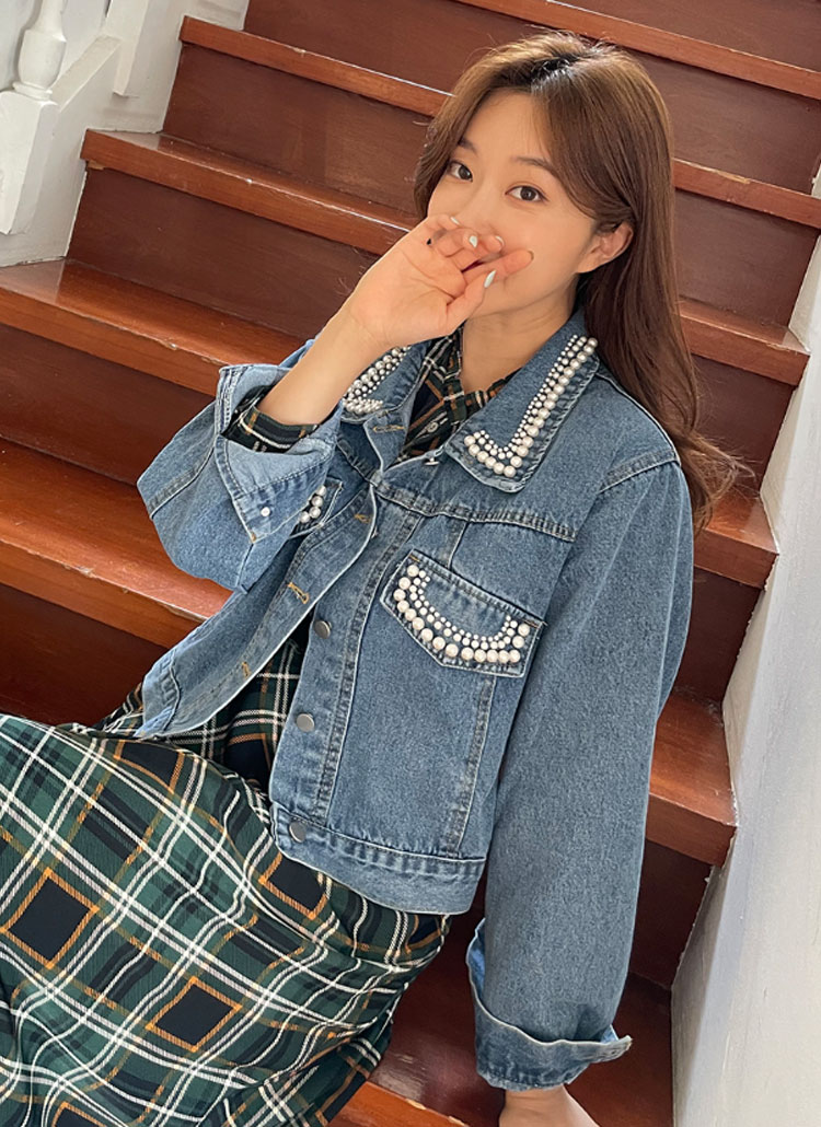 ◇SALE公式 パールデニムジャケット - thewcmp.org