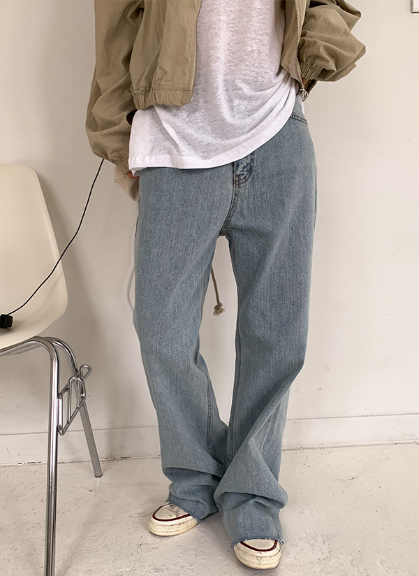 切りっぱなしロングワイドデニムパンツ P4272 レディースファッション通販 Dholic 公式