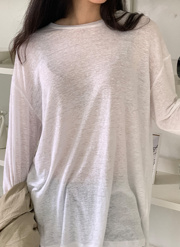 リネン混シアールーズtシャツ P4250 トップス 長袖tシャツ レディースファッション通販 Dholic ディーホリック リネン混シアールーズtシャツ P4250 トップス 長袖tシャツ レディースファッション通販 Dholic ディーホリック