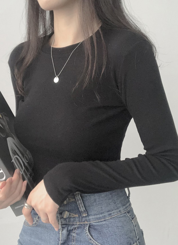 クロップド丈長袖Tシャツ | レディースファッション通販 - DHOLIC