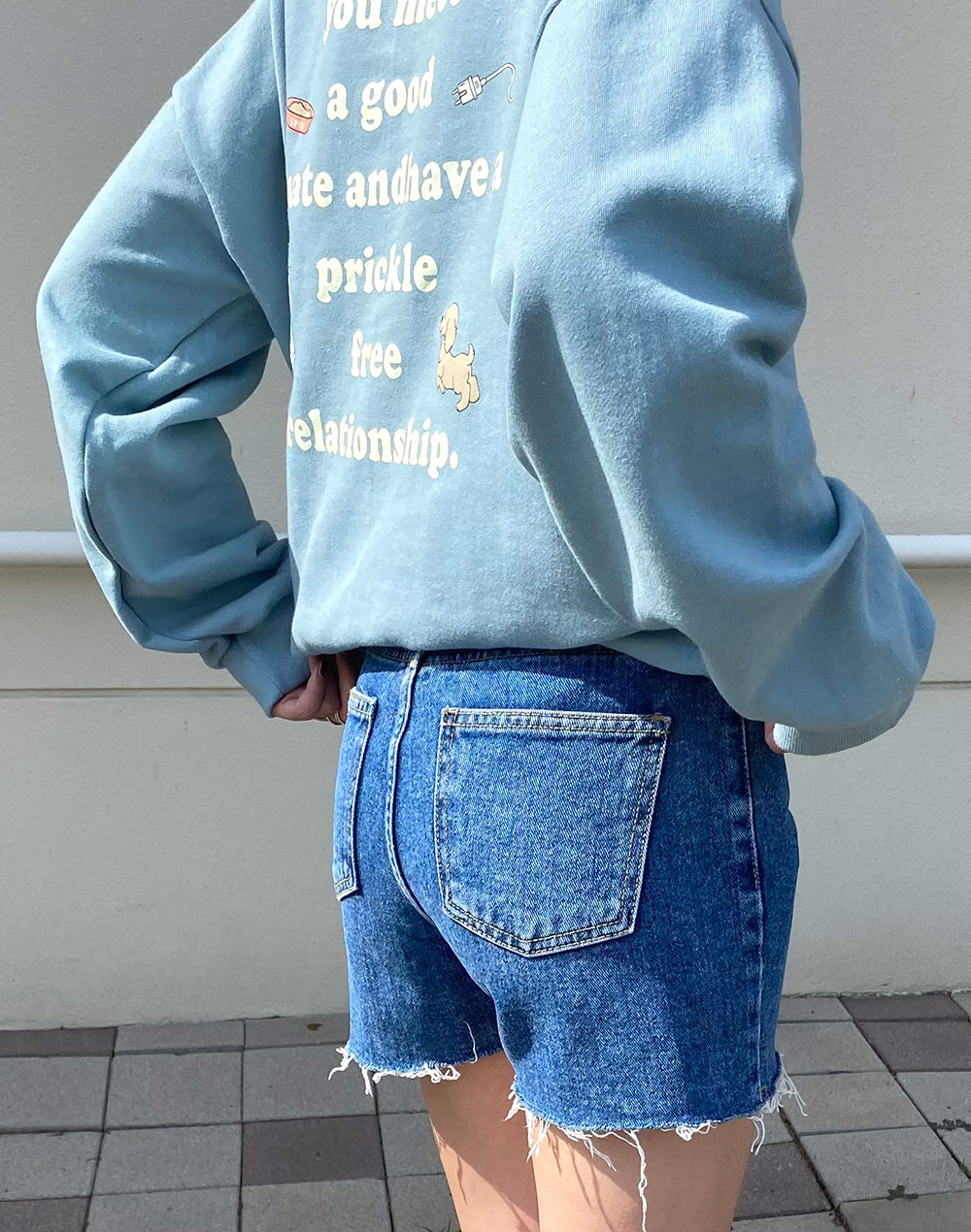 裾切りっぱなしデニムショートパンツ | レディースファッション 裾切りっぱなしデニムショートパンツ | レディースファッション