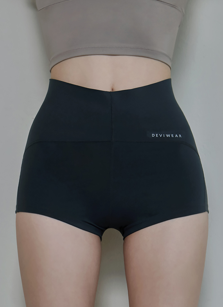 ハイウエストショートレギンス(ash gray) | レディース