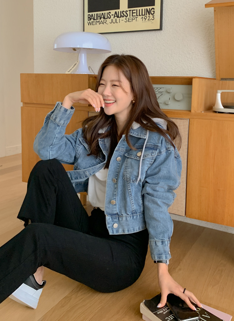 24AW IENA LA BOUCLE クロップドデニムジャケット クロップドデニムジャケット 24AW IENA LA BOUCLE クロップドデニム