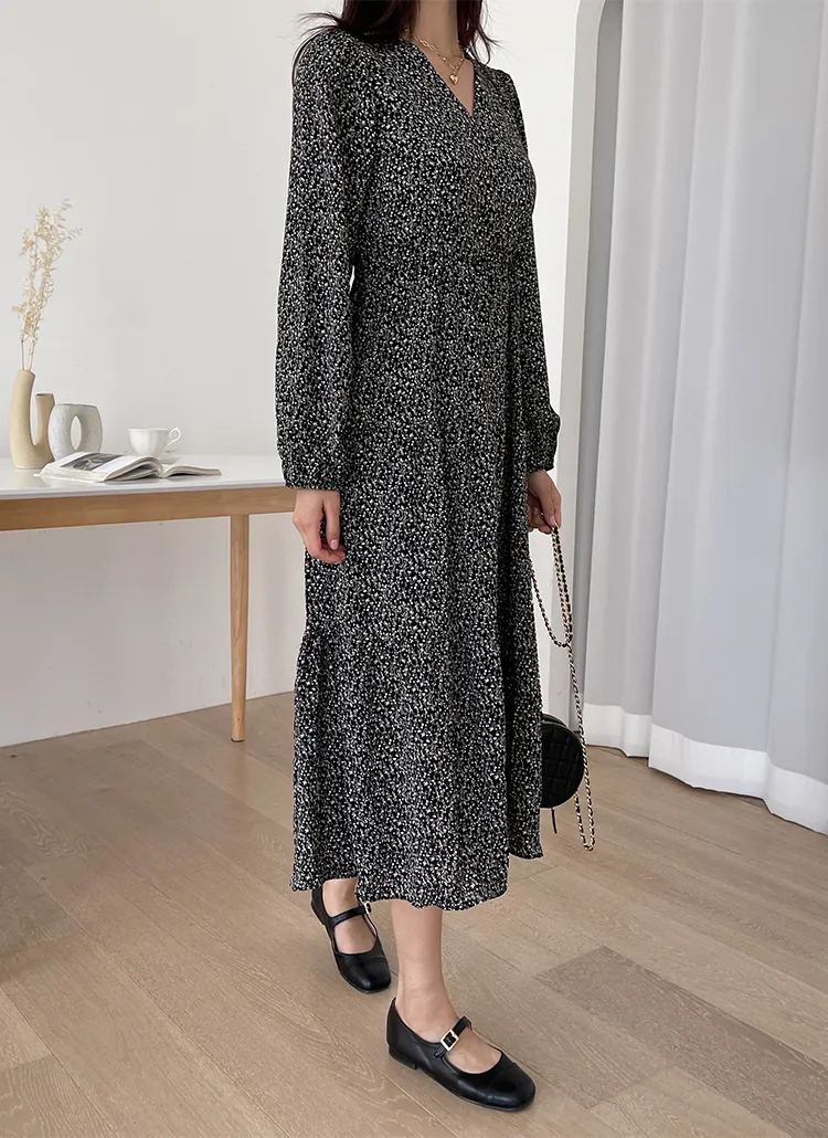 カシュクールフラワーワンピース | レディースファッション通販 - DHOLIC 