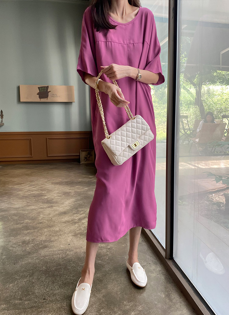 ベルト付ラウンドネックワンピース P ワンピース ロングワンピース レディースファッション通販 Dholic ディーホリック