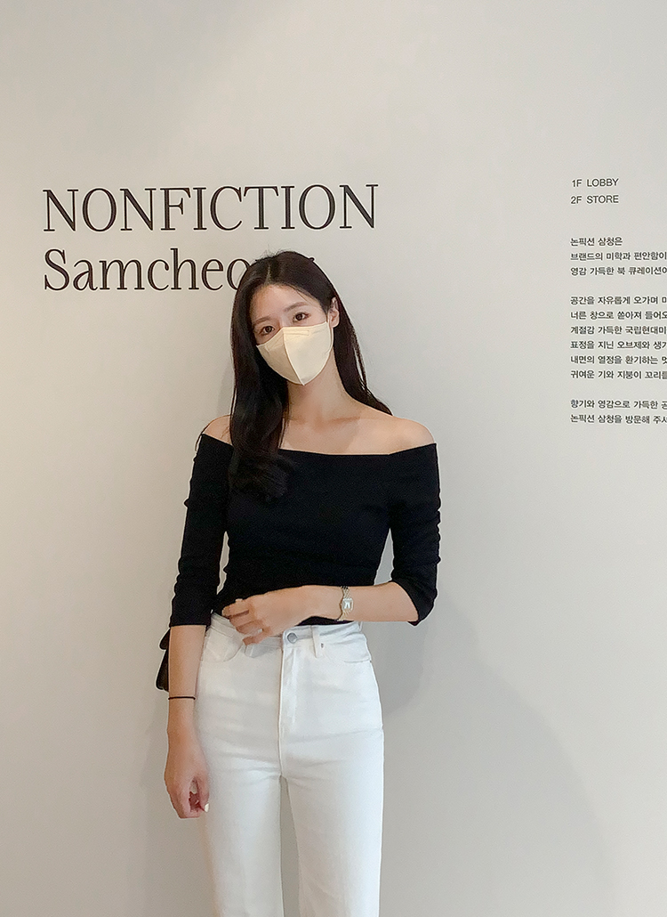 tシャツ オフショルカットソー586711 レディース オフショル7分袖Tシャツ | レディースファッション通販 - DHOLIC