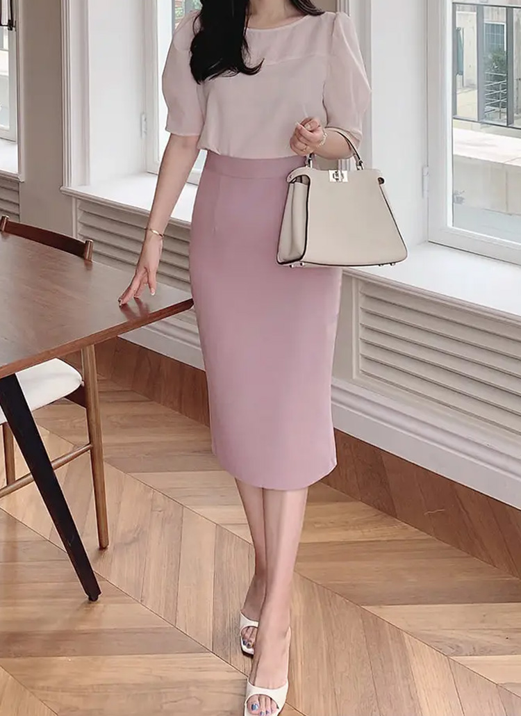 バックスリットマーメイドスカート | レディースファッション通販 - DHOLIC