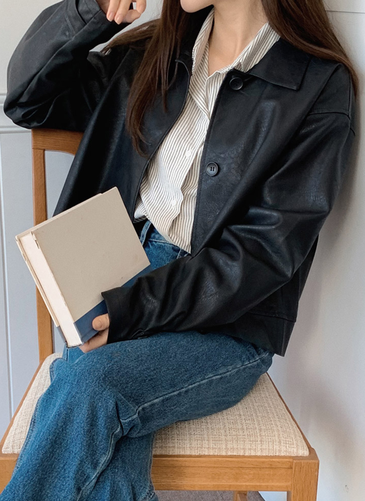 レザーライクジャケット | レディースファッション通販 - DHOLIC