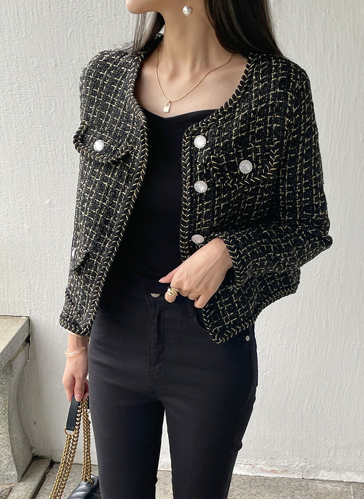 dholic ツイードジャケット クロップドツイードジャケット | レディースファッション通販