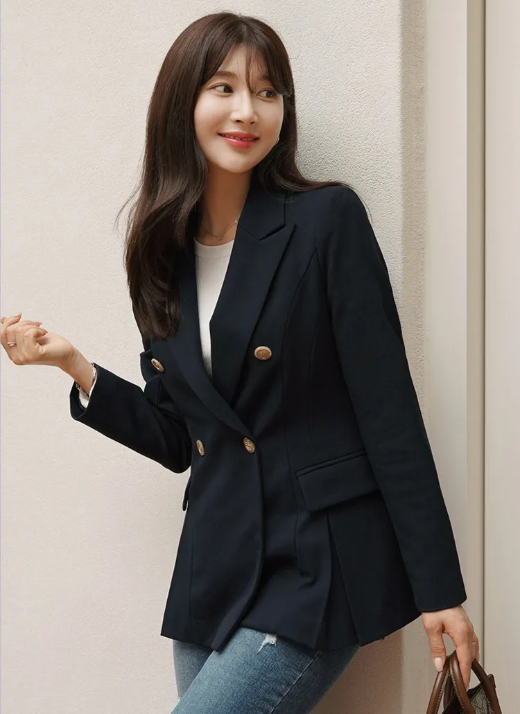 ダブルボタンテーラードジャケット | レディースファッション通販 - DHOLIC 