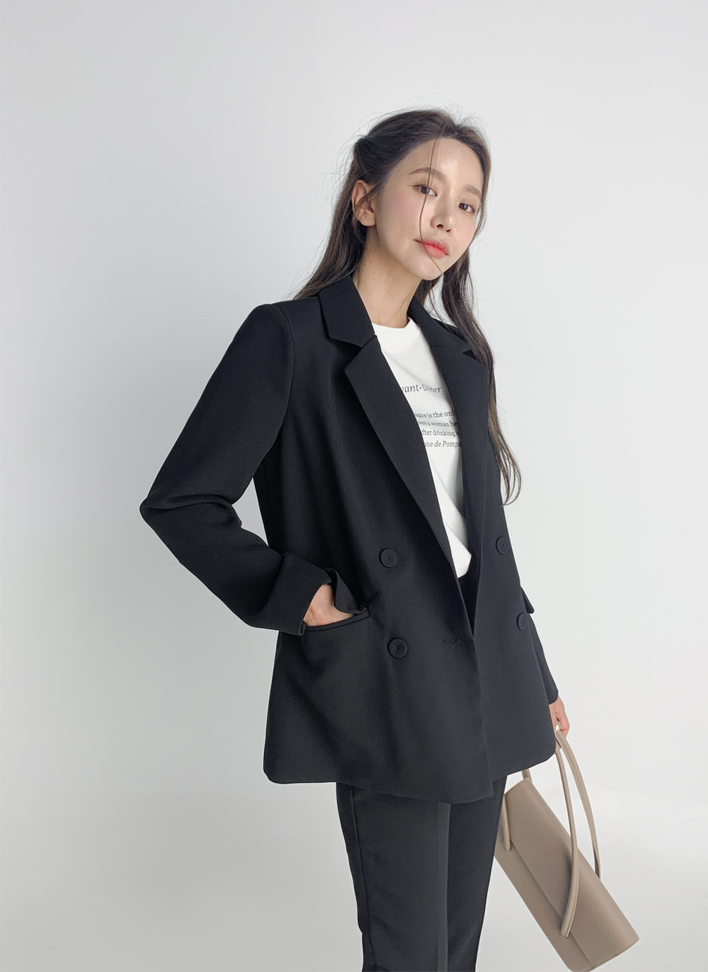 【美品】REGEBLUE くるみボタン ジャケット ダブルくるみボタンジャケット&スラックスSET | レディース