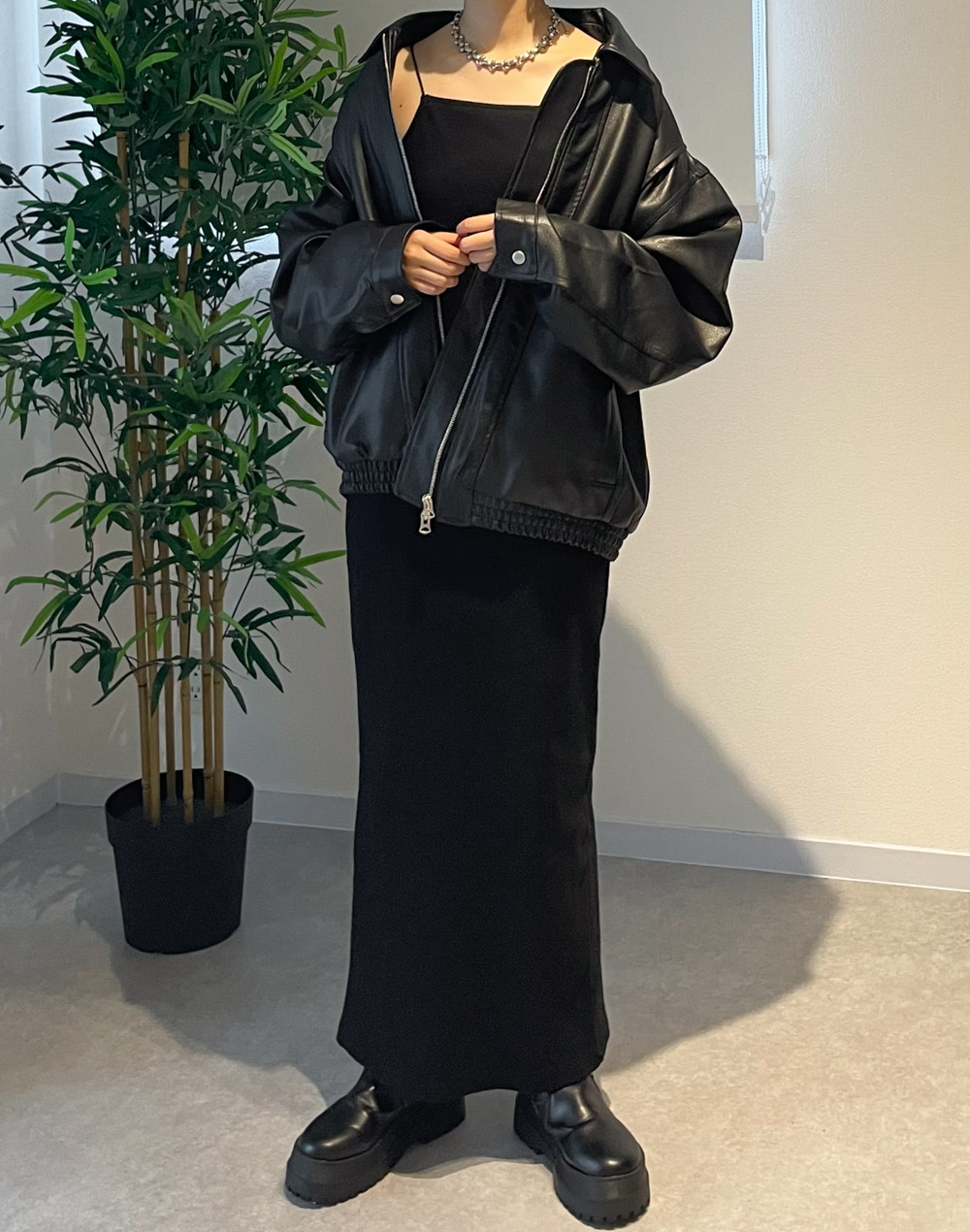 フェイクレザーブルゾン | レディースファッション通販 - DHOLIC