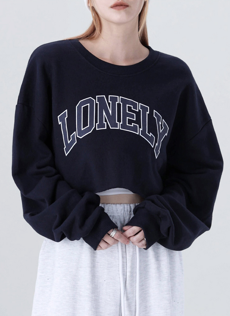 LONELYクロップドスウェット | レディースファッション通販 - DHOLIC