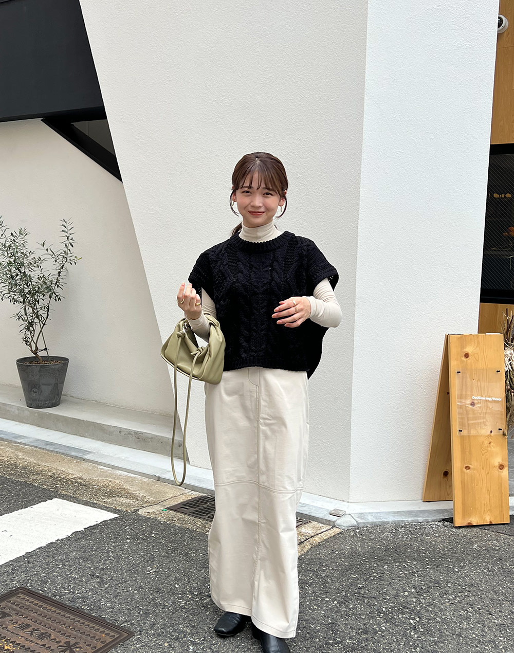 2TYPEケーブルニットベスト | 詳細画像3