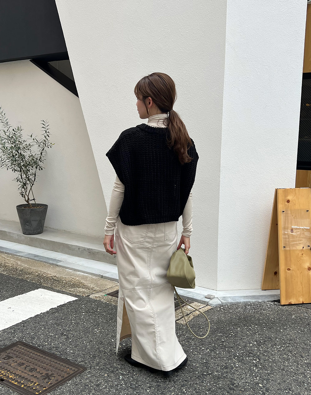 2TYPEケーブルニットベスト | 詳細画像8