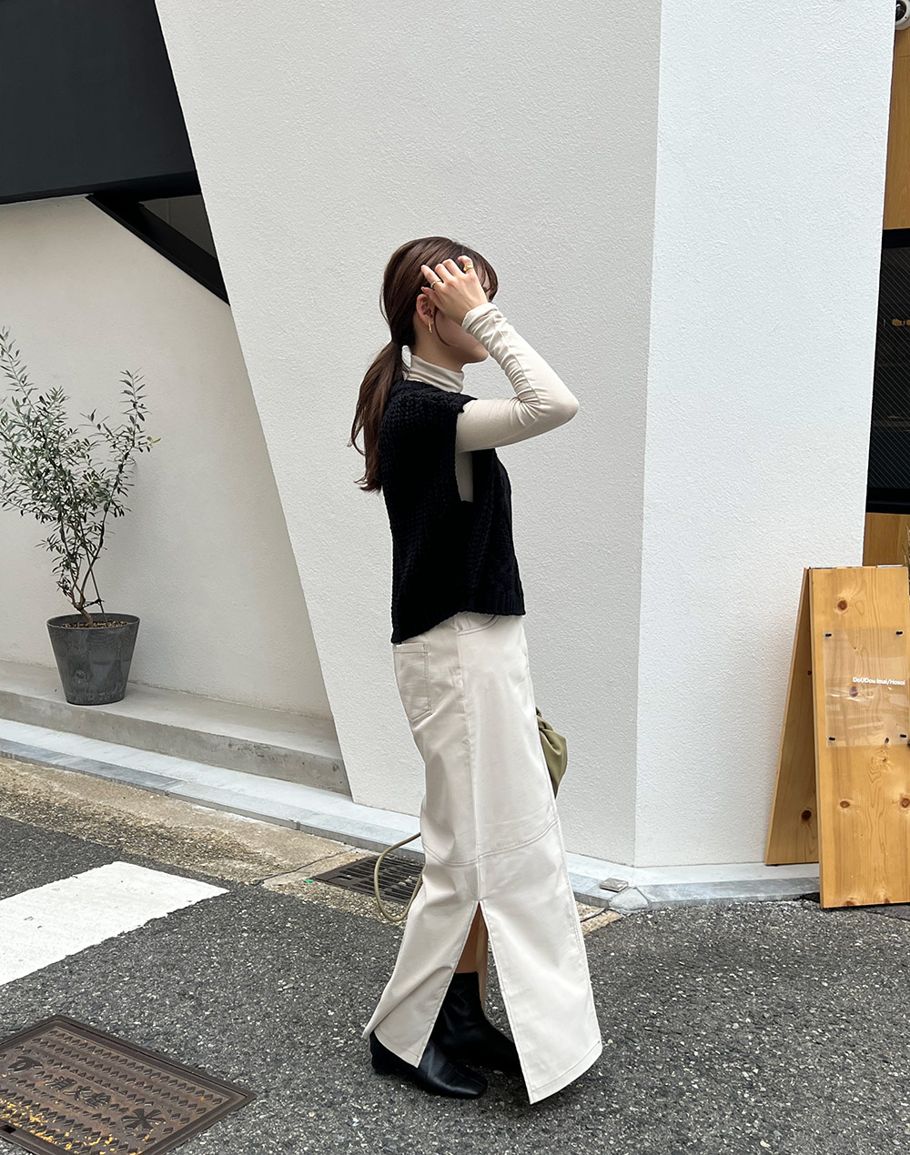 2TYPEケーブルニットベスト | 詳細画像12