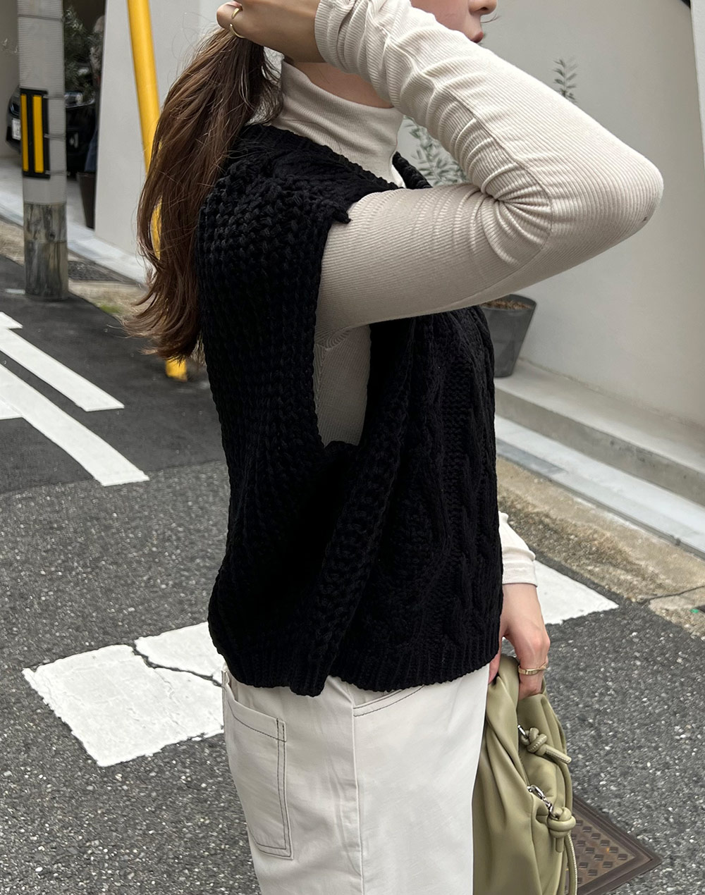 2TYPEケーブルニットベスト | 詳細画像14