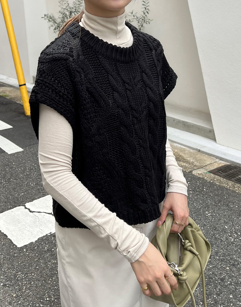 2TYPEケーブルニットベスト | 詳細画像16