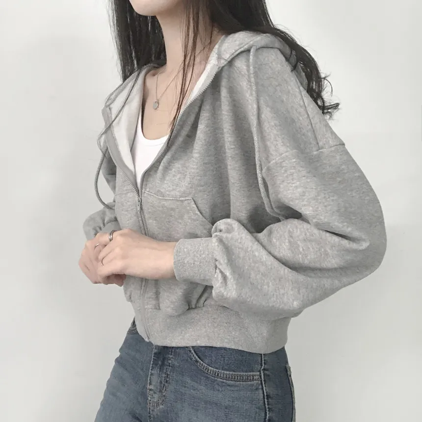 HIDEUPジップアップパーカー グレー | HIDEUP ONLINE STORE
