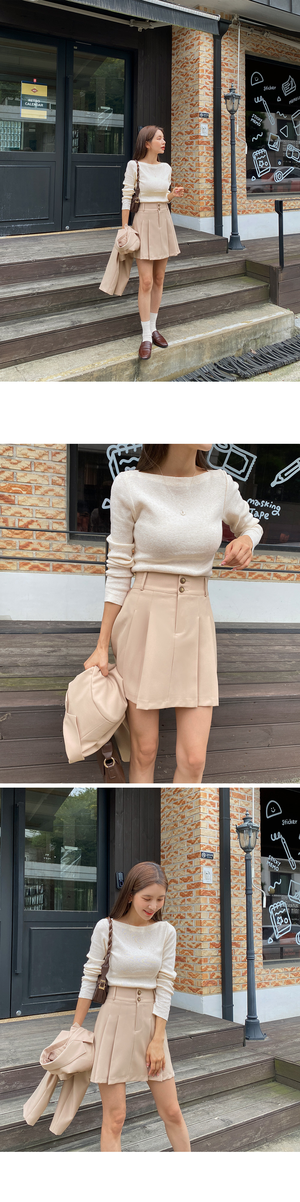 ボートネックスリムニット | DHOLIC | 詳細画像3