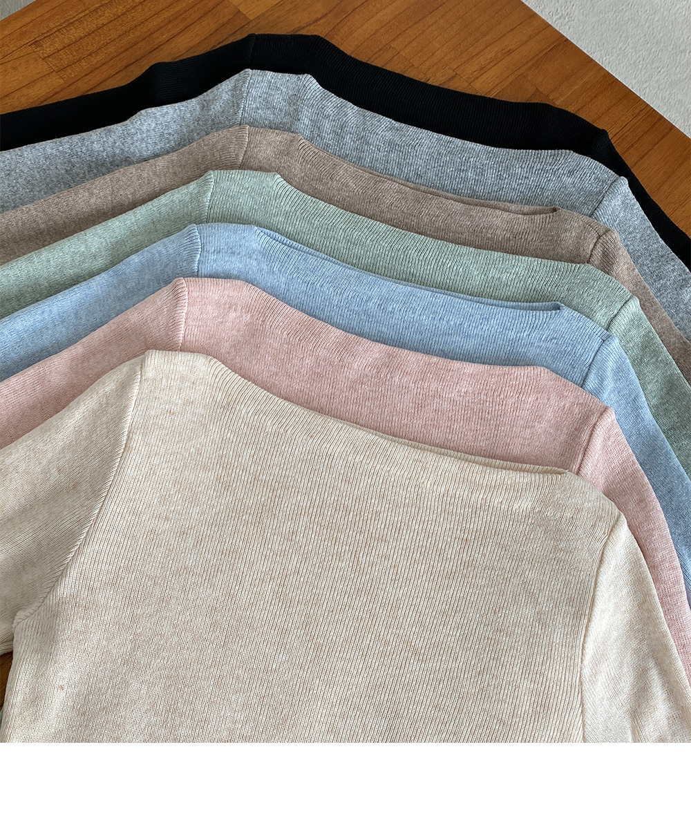 ボートネックスリムニット | DHOLIC | 詳細画像4