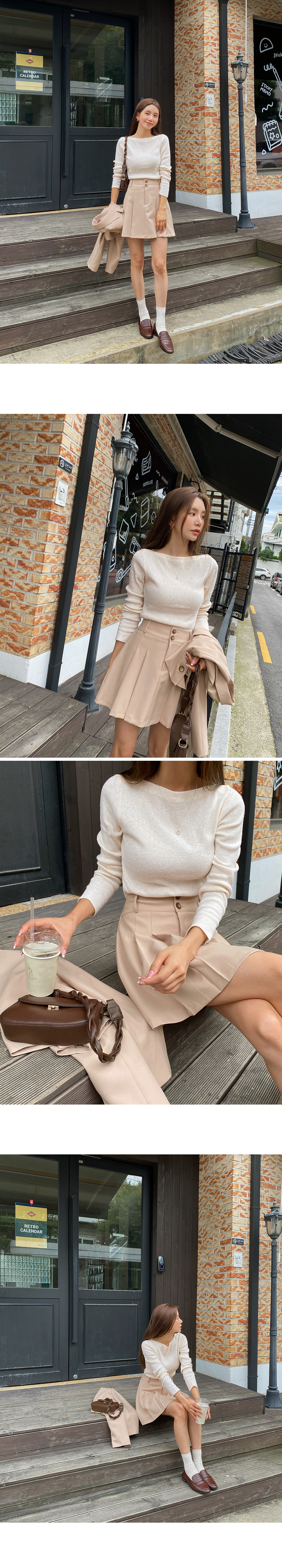 ボートネックスリムニット | DHOLIC | 詳細画像5