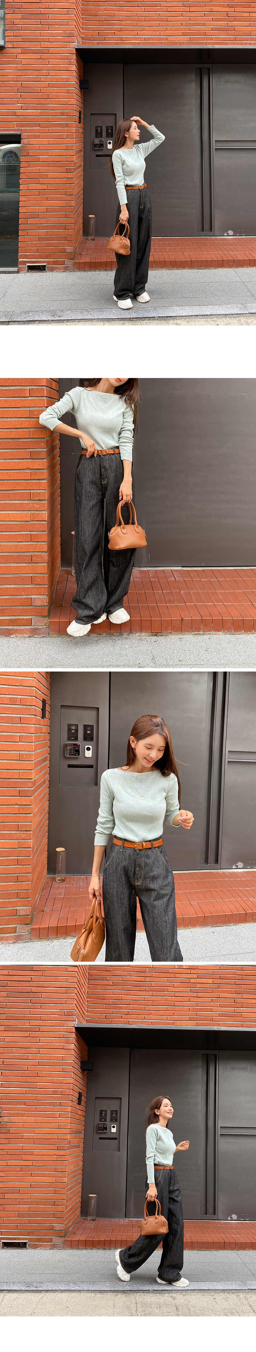 ボートネックスリムニット | DHOLIC | 詳細画像9