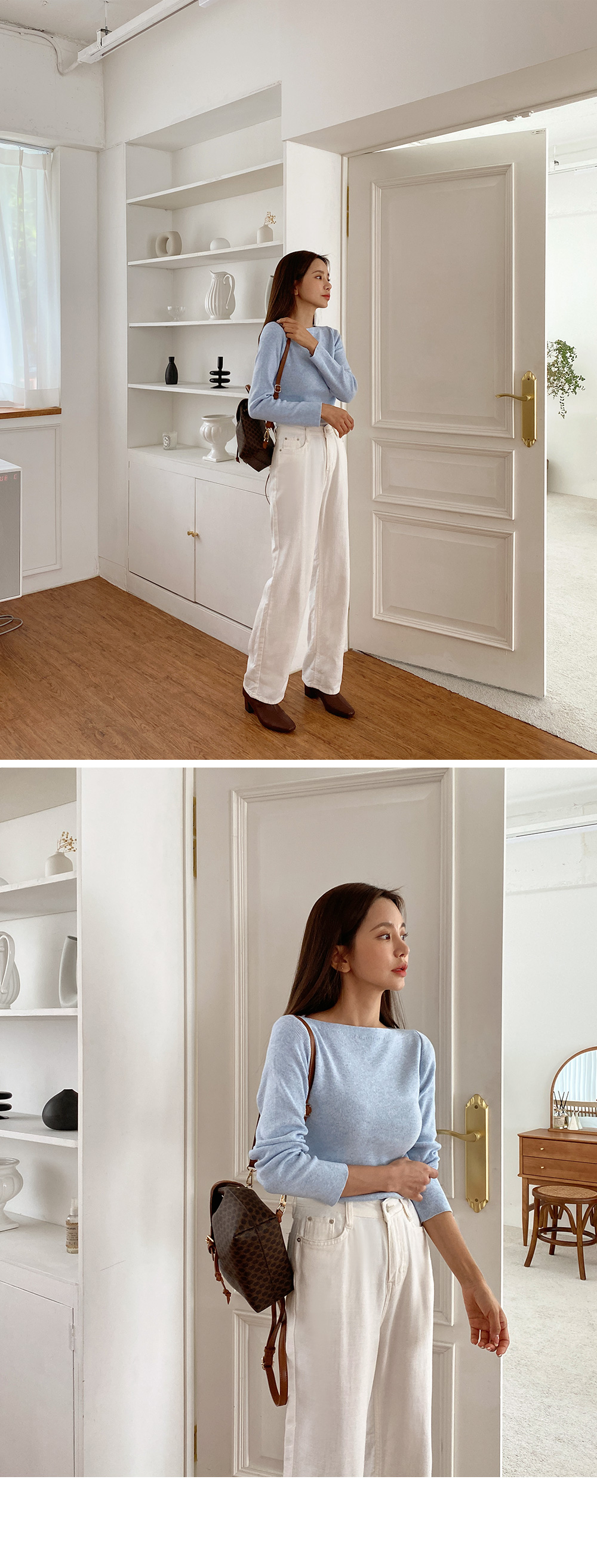 ボートネックスリムニット | DHOLIC | 詳細画像11