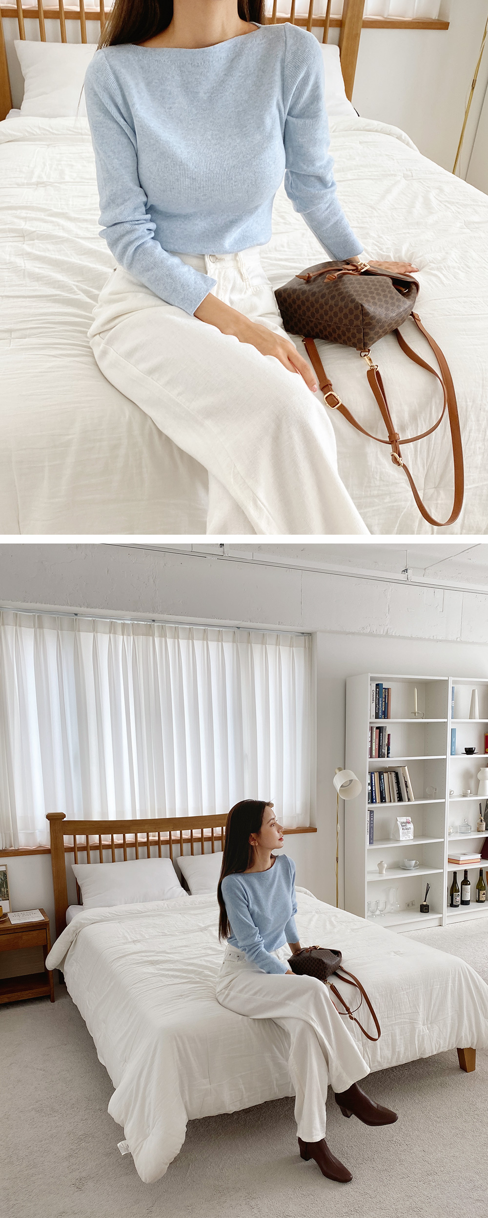 ボートネックスリムニット | DHOLIC | 詳細画像12