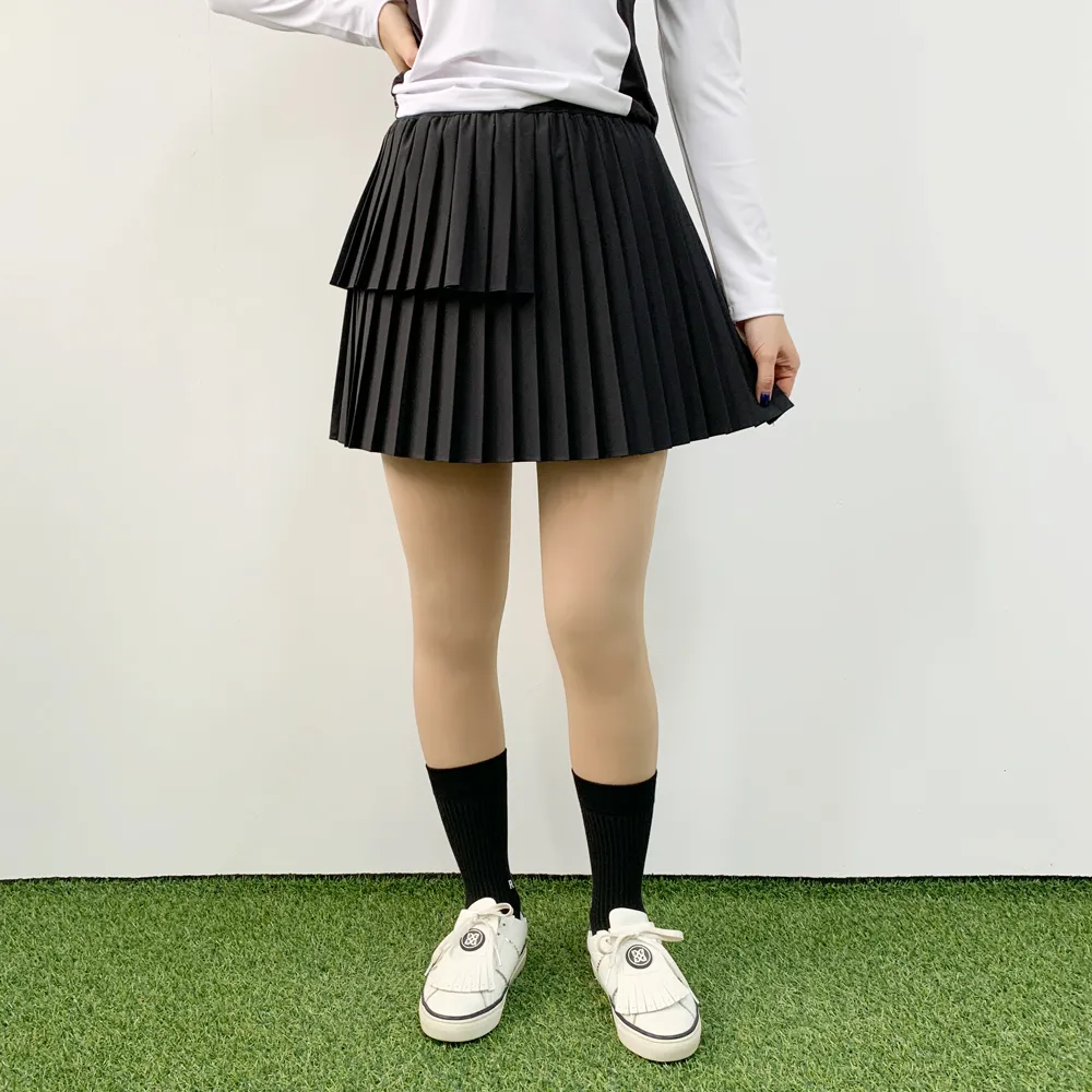 パンツ裏地ダブルプリーツスカート | voer | 詳細画像5