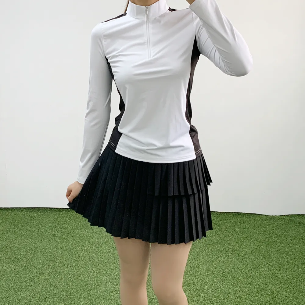 配色ハーフジップTシャツ | voer | 詳細画像1