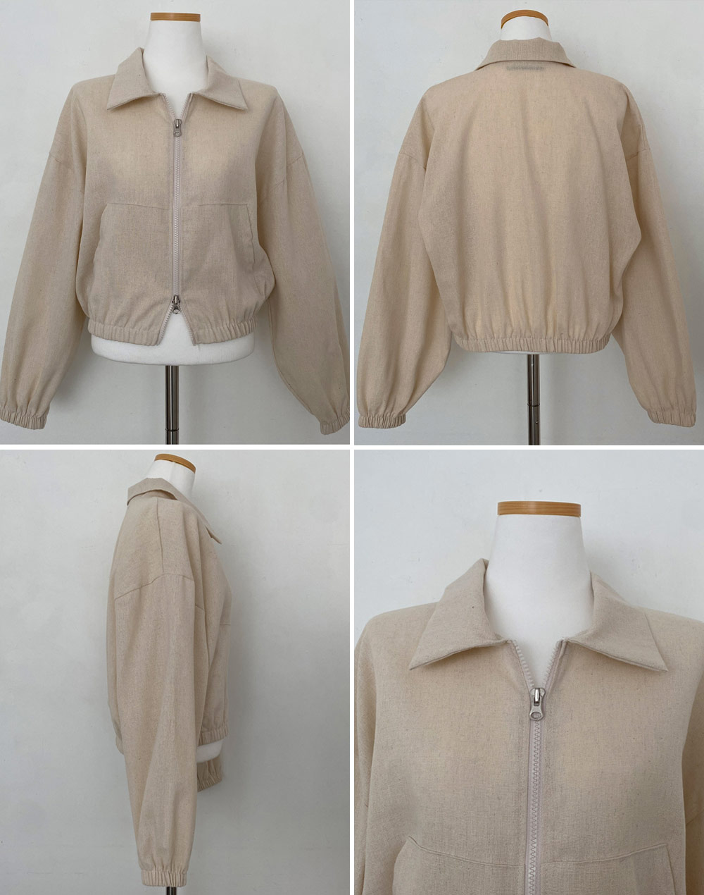 maisondedolceメゾンドルチェ袖ボリュームジャンバーショート丈ブルゾン maisondedolceメゾンドルチェ袖ボリュームジャンバーショート丈