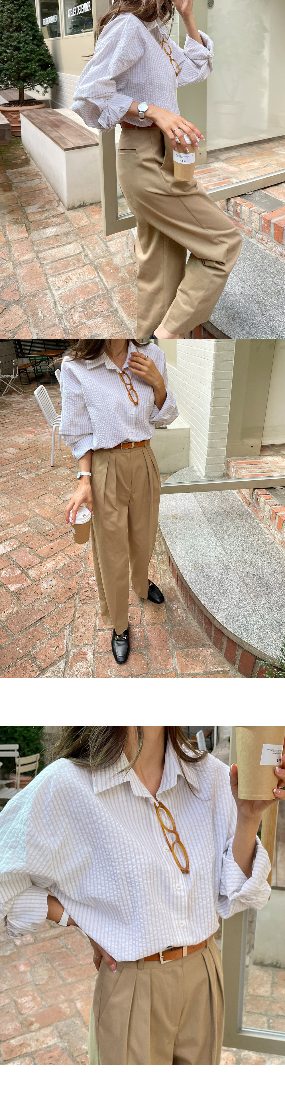 リンクルストライプシャツ | DHOLIC | 詳細画像4