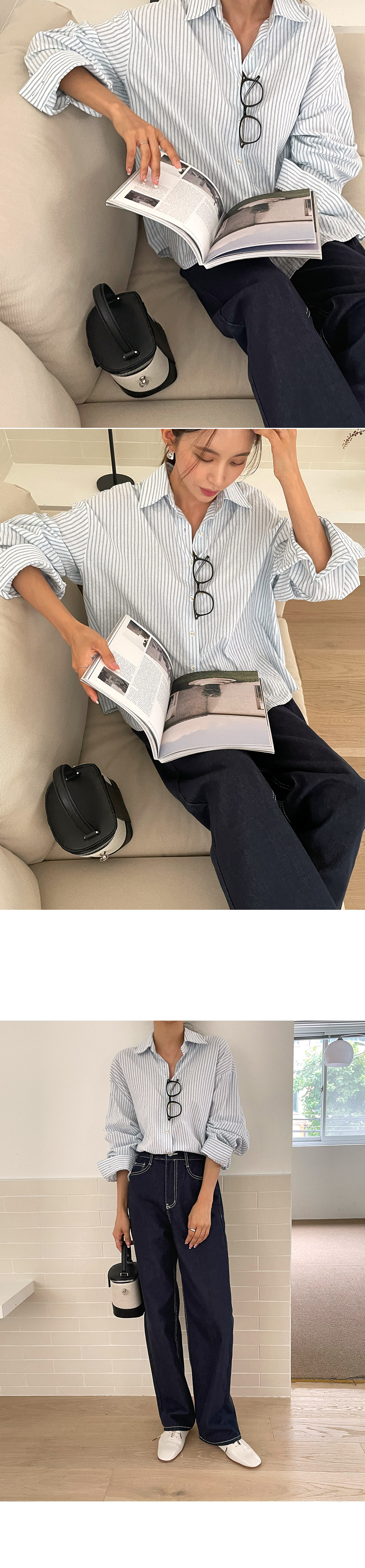 リンクルストライプシャツ | DHOLIC | 詳細画像18