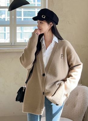 美品】Sefr OSHO テクニカルモヘヤ Vネック カーディガン セファー