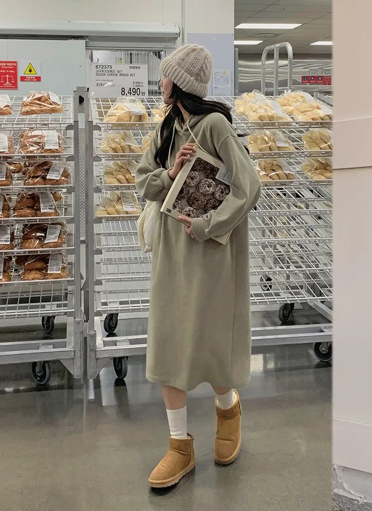 バックスリットフードワンピース | hotping | 詳細画像1