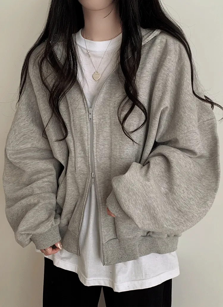 ビッグシルエットジップアップパーカー | moodloveroom | 詳細画像1