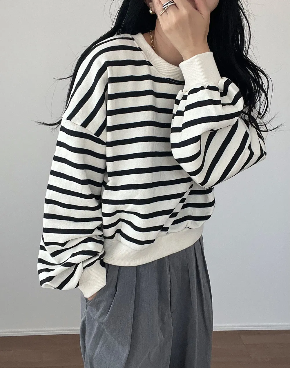 ボーダースウェット | レディースファッション通販 - DHOLIC 