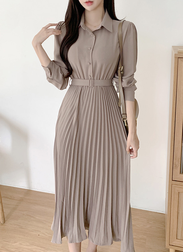 【タグ付き】ダイアグラム　アンスリウムシャツワンピース　シャツ　プリーツ　ベルト タグ付き】ダイアグラム アンスリウムシャツワンピース シャツ