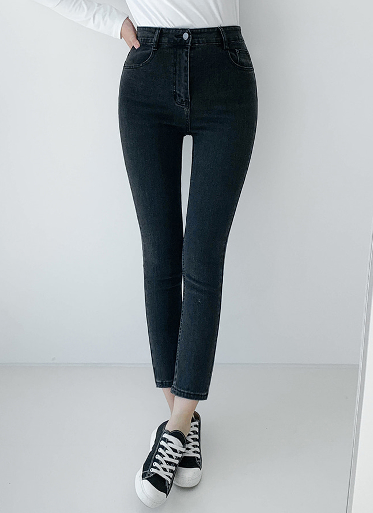 2TYPEハイウエストスキニーデニムパンツ | レディースファッション通販