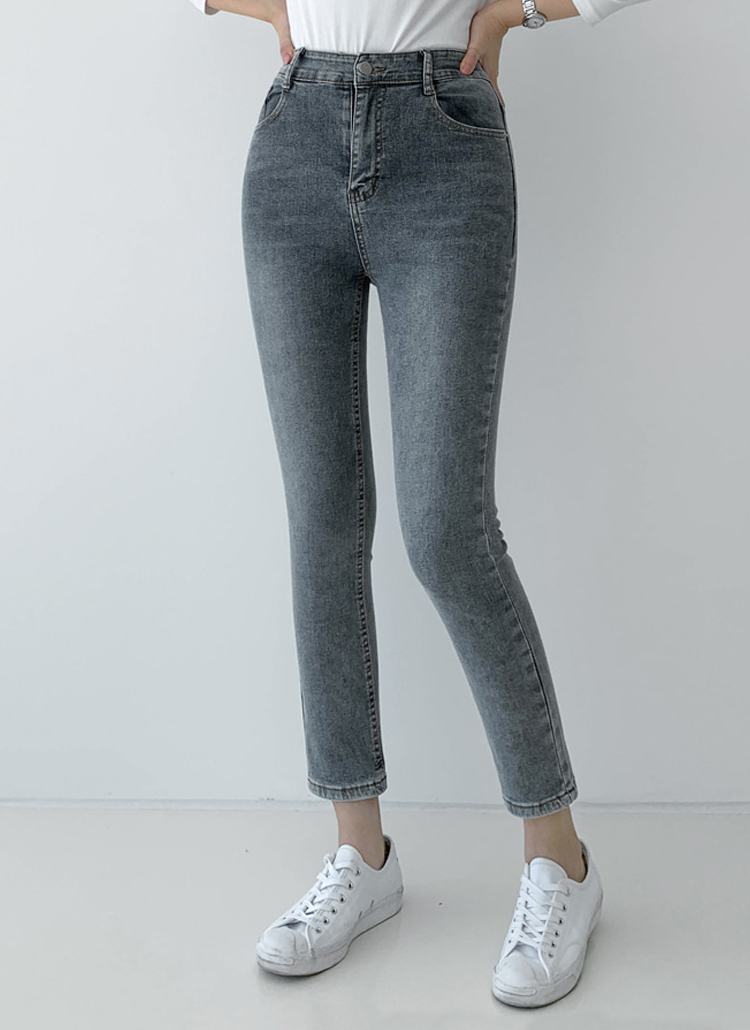 2TYPEハイウエストスキニーデニムパンツ | レディースファッション通販