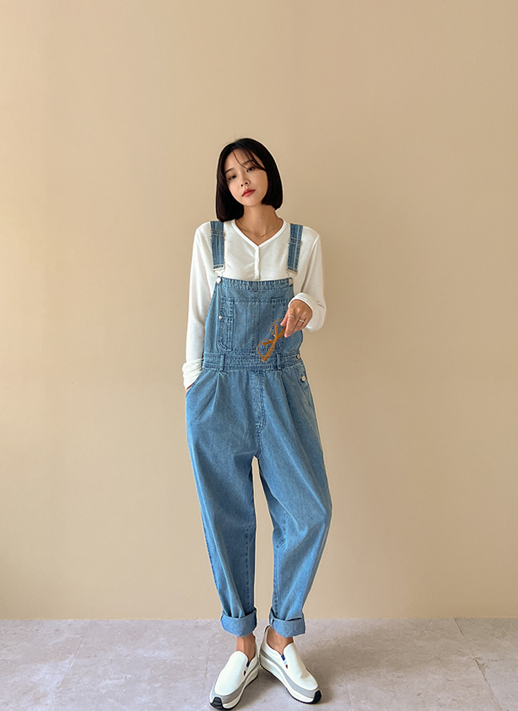 AMIE タックパンツサロペット I am in fact サロペット オーバーオール _BON BON タック