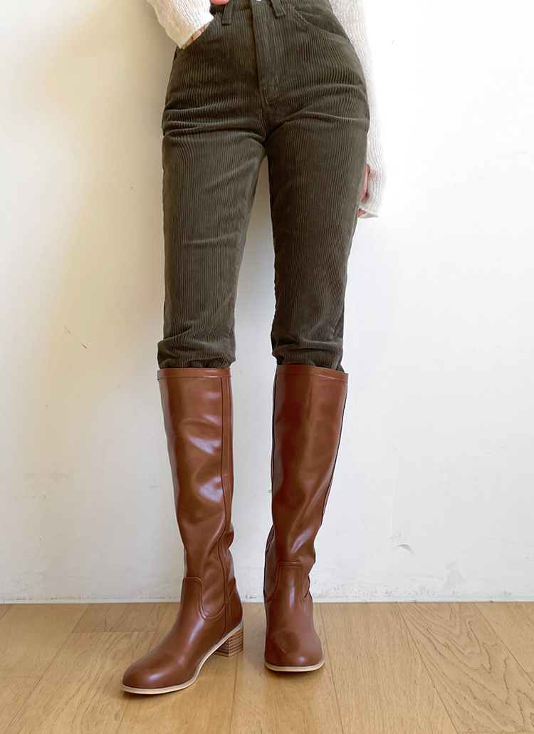 レザー調ロングブーツ | レディースファッション通販 - DHOLIC