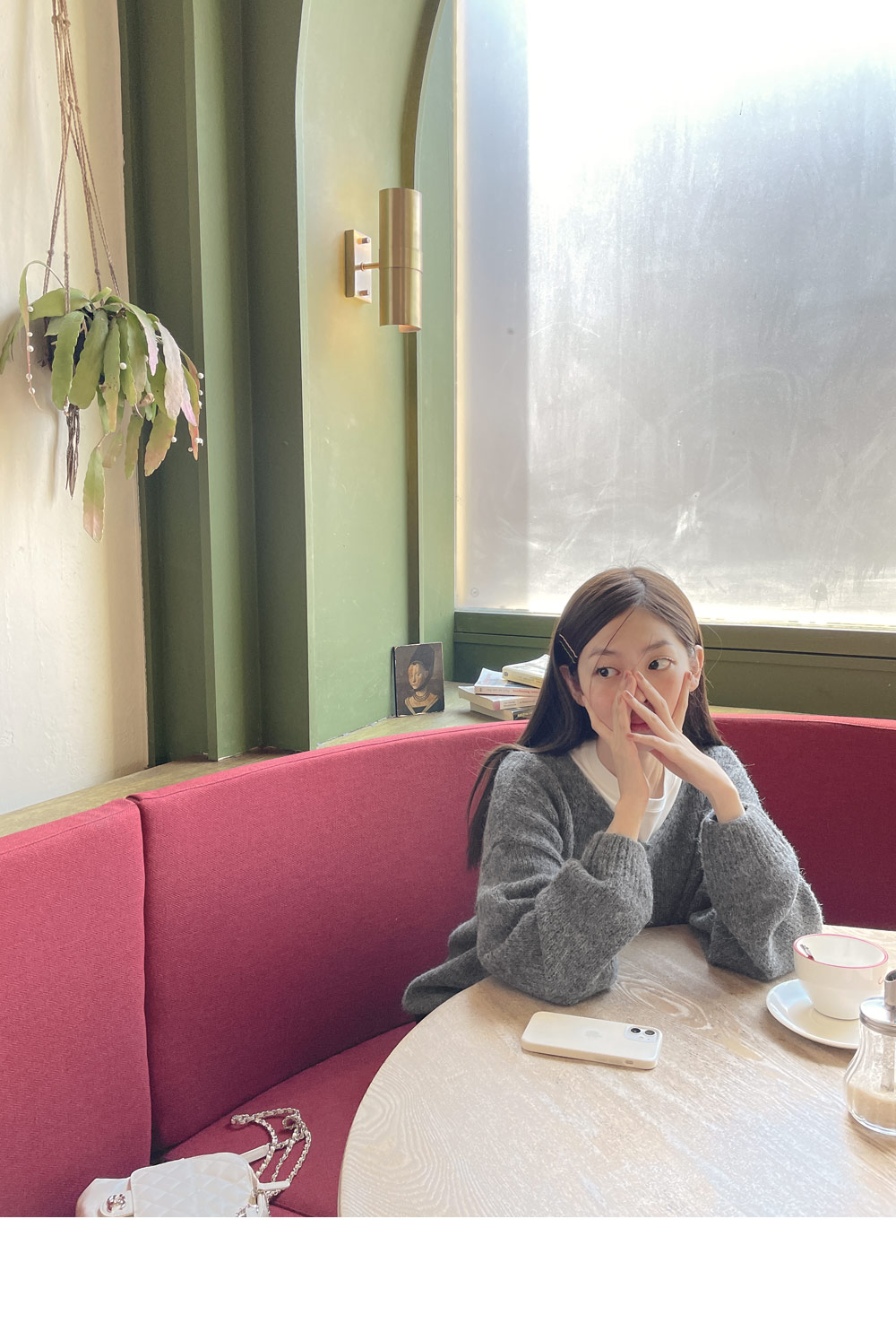 アルパカ混Vネックルーズニット | DHOLIC | 詳細画像9