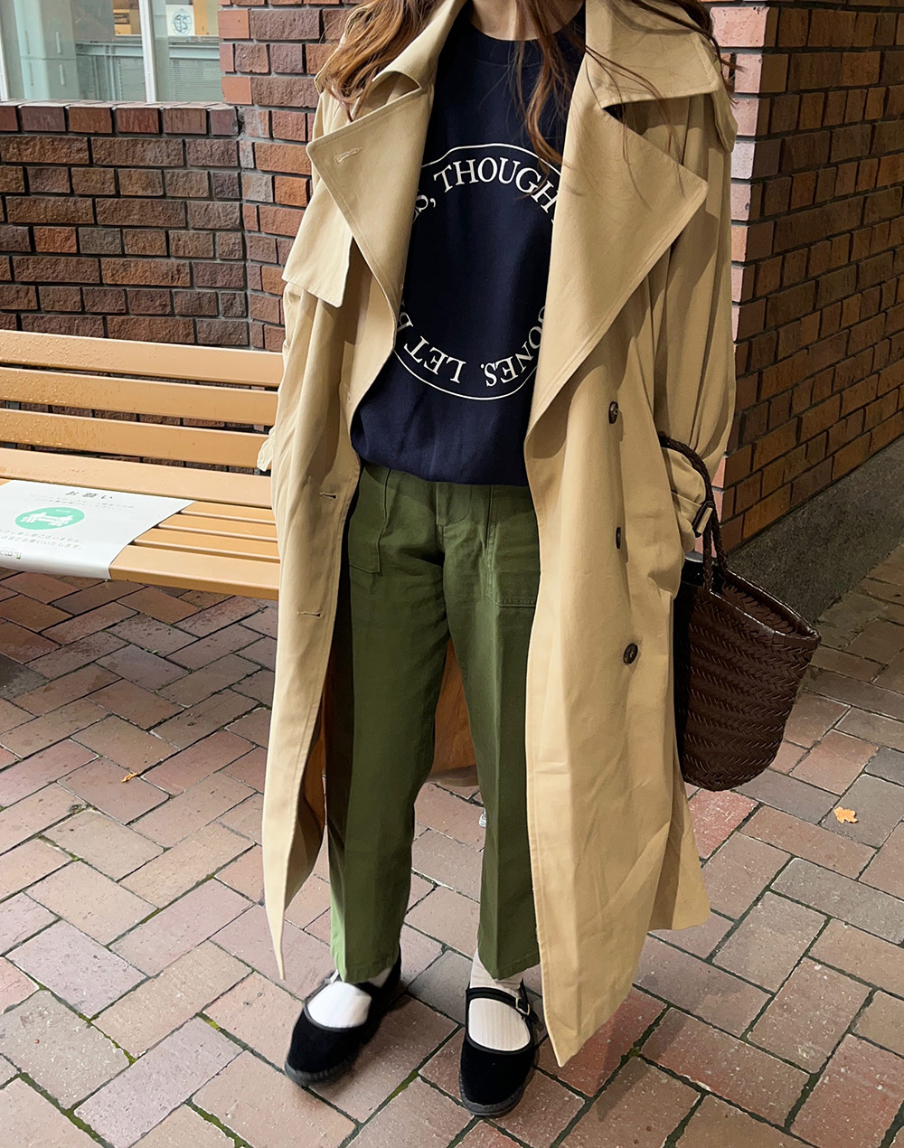 オーバーサイズロングトレンチコート | レディースファッション通販 - DHOLIC