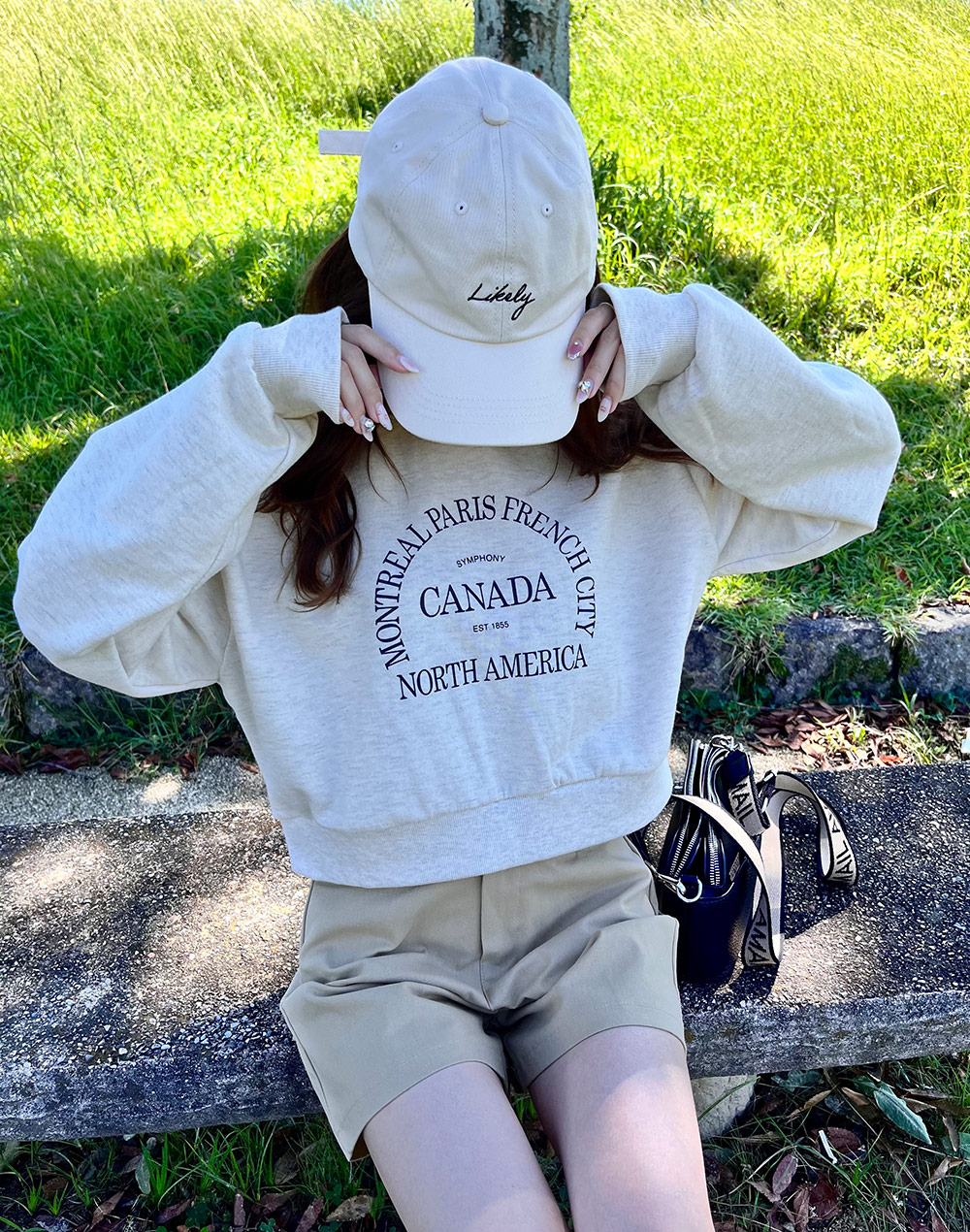 ショート丈ロゴスウェット | レディースファッション通販 - DHOLIC