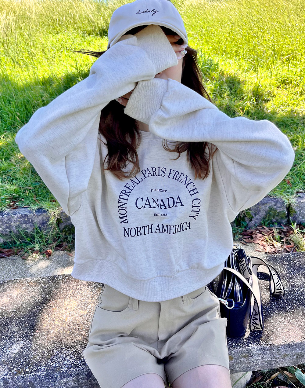   Jeans ショート丈のスウェット ショート丈ロゴスウェット | レディースファッション通販 - DHOLIC