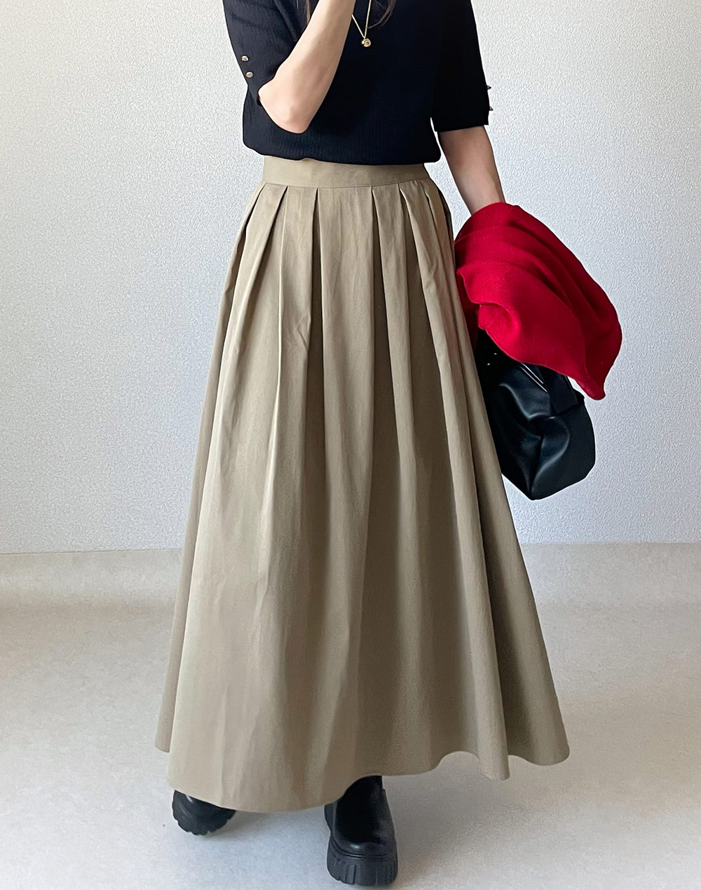 タックフレアスカート | レディースファッション通販 - DHOLIC